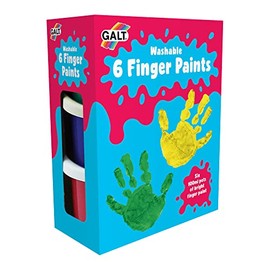 Galt Toys, 6 Finger Paints Washable, Finger Paints For Toddlers, Ages 2 Years Plus