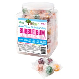 Tree Hugger Tree Hugger Bubble Gum, Fantastic Fruit, Natural Flavors, No Artificial Colors, 120 Count Tub
