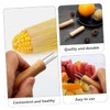 Mipcase 3sets Stainless Steel Barbecue Forks with Handle Versatile BBQ