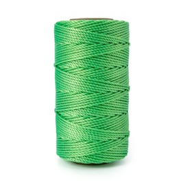 HONGDA Twisted Nylon String, #18 x 270FT Mason Line String, Nylon Twine for Masonry Job, Trot Line, Decoy Line, Net Making and Mending, Workshop, Crafts, Gardening