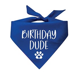 Birthday Dude Dog Bandana (Assorted Colors) Birthday Boy
