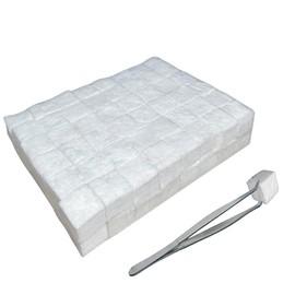 FVZWKHD 96 Small Ceramic Wool Wicks for Table Fireplace Fuel Suitable for Ethanol Fireplace Fuel, Felt Wick for Indoor Use