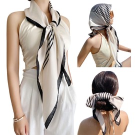 MAIRY Square Silk Scarves Head Scarfs for Women Silk Bandana Hair Wrap for Sleeping Satin Fashion Neckerchief Hijab 15902