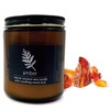 Crackling Wood Wick Candle Handcrafted with Organic Coconut Wax and