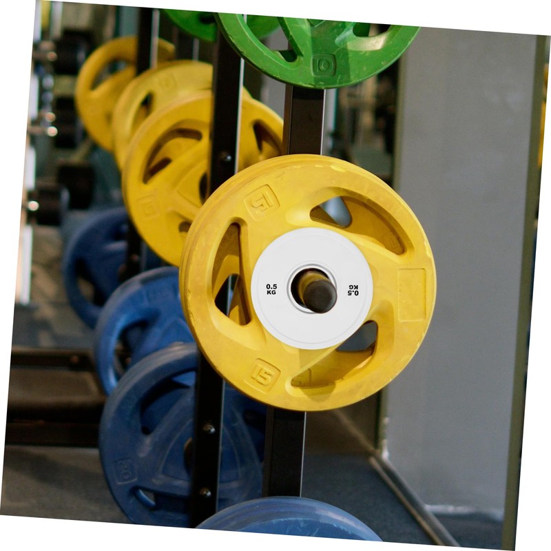 GRIRIW Steel Core Rubber Coated Gym Plates Small Weight Plates
