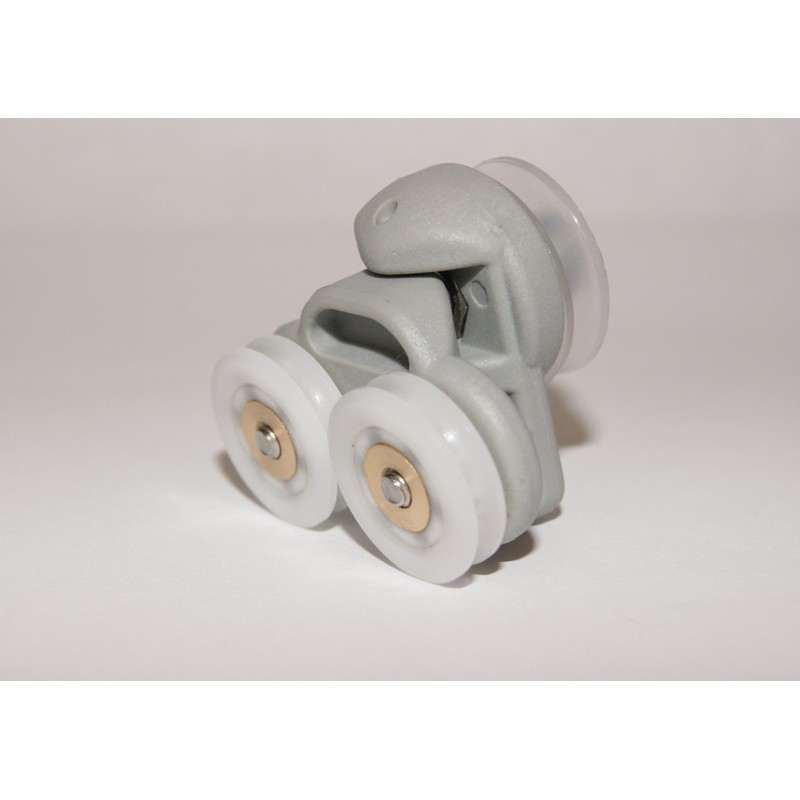 2 x Twin Spare Shower Door Rollers/Runners/Wheels 19mm grooved Wheel