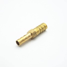 1Pcs 10mm-12mm Two Way Reducing Connector Brass Barb Hose Connector Fitting Tube Reducers Hose Fitting Adapter Connect Water Pipe DIY