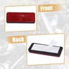 X AUTOHAUX 2 Pcs 87.5mm Red Universal Rectangular Reflective Warning