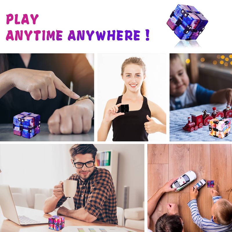 1 Packs Infinity Cube Toy Stress Relieving Fidgeting Game for