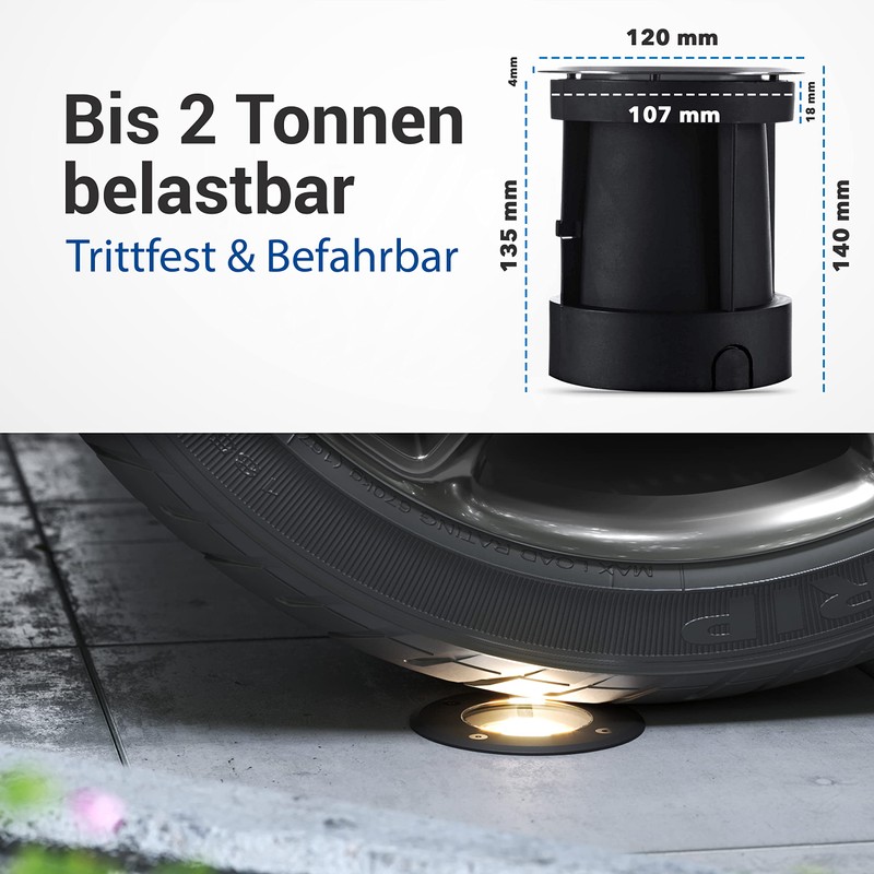lambado® LED Floor Spotlight for Outdoor Use with RGB Colour