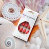 LPOODDNU Strawberry Press on Nails Almond Shape Fake Nails Red