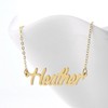 AOLO 18k Gold Plated Heather Name Pendant Necklace Initial Nameplate