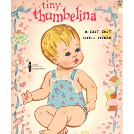 VINTAGE 1960S TINY THUMBELINA PAPER DOLL LASER REPRODUCTON~Or