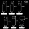 BTL-021 Travel Bottle, Set of 8, Includes 3 Small Items,