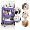 AGTEK Makeup Cart, Movable Rolling Organizer Cart, 3 Tier Metal