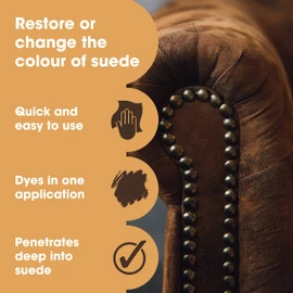 Suede Dye 125ml - Used to Restore or Change The Colour of Suede Shoes, Clothes, Handbags & Furniture (125ml, Navy Blue)