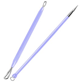 Teenitor Teenitor Pimple Extractor Acne Treatment Tool Blackhead Comedone Removal 2-in-1 Popper Tool for Face Blackhead Extractor Tool Purple