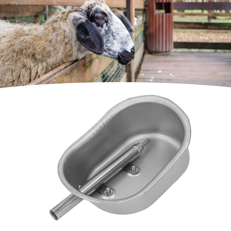 Automatic Drinking Water Bowl Stainless Steel Livestock Water Feeder Trough