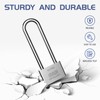 Lengthened Padlock with 6 Keys, 50mm Long Shackle Padlock High