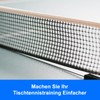 APOMOONS Tischtennisnetz für Jeden Tisch Nylon Ersatznetz Tragbares Ping Pong