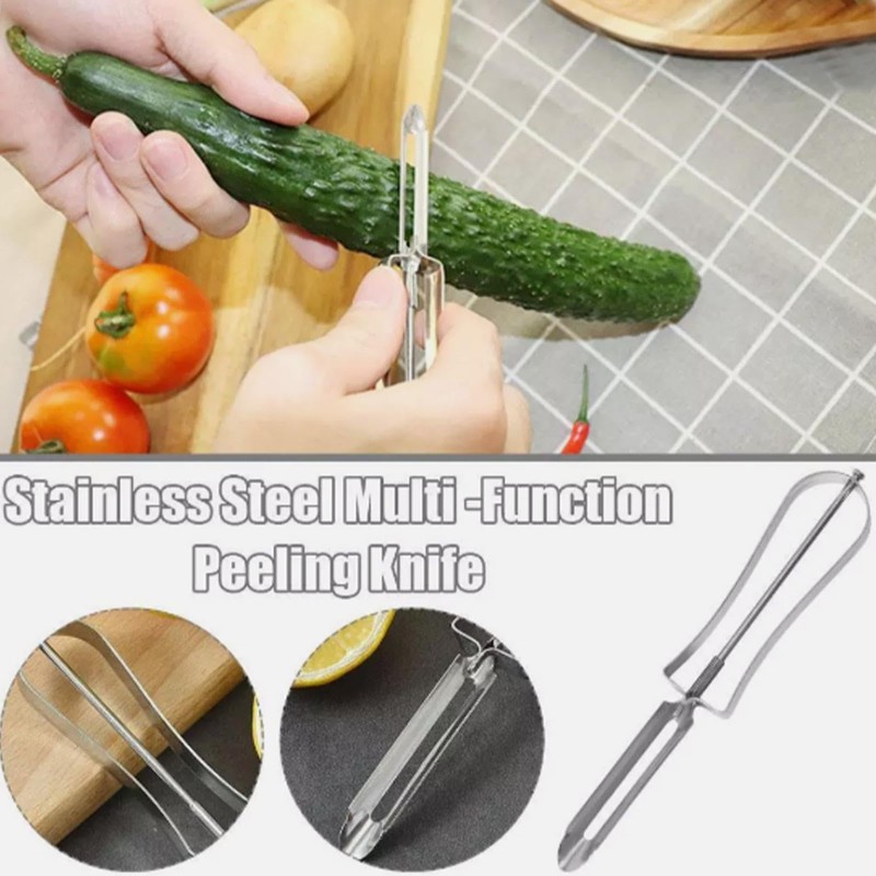 Vegetable Peelers for Kitchen,Stainless Steel Peeler Vegetable Slicer | Multifunctional
