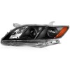 OCPTY Headlight Assembly Pair Replacement for Toyota Camry 2007-2009 Black