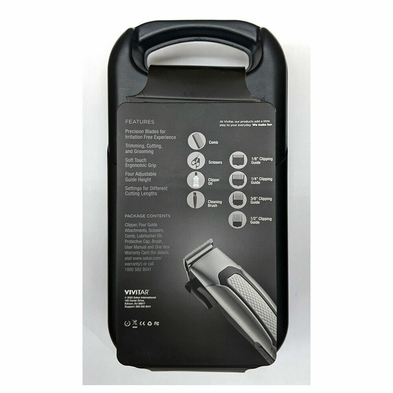 Vivitar Hair and Beard 10-piece Trimming Clipper Kit PG6015-NOC