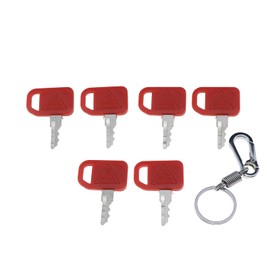 ZTUOAUMA 6X Ignition Keys T209428 KV13427 for John Deere Skid Steer 326D 328 328D 332 332D 325G 326E 328E 329D 329E Industrial Construction Columbia Pack Cart 240 250 260 270 280 313 315 317