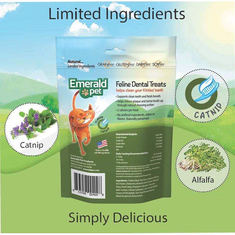 Emerald Pet Natural FELINE Dental Treats