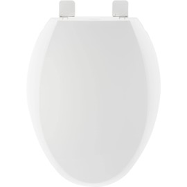 PROFLO PFTSEC2000 Elongated Closed-Front Toilet Seat with Quick Release and Easy Clean - Biscuit