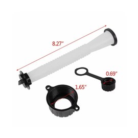 3 Pack Gas Can Spout Replacement ABS Car Flexible Pour Nozzles Gasket Kit with Collar Caps,Stopper and Spout Cover Car Accessories by Acupress