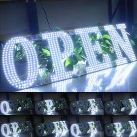 30" x 10" Large LED Open Sign with Remote Control High Bright Visibility Business Sign 14 Mode Electric Display Sign Suitable for Shop, Bar, Hotel, Retail and Restaurant