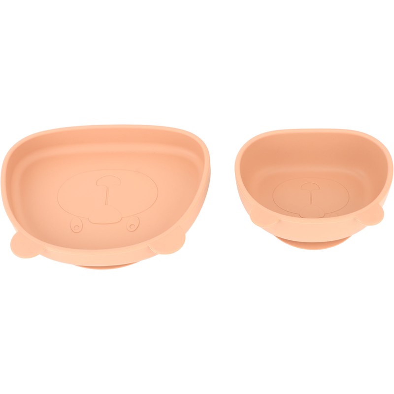 4pcs Children Plate Utensils Set Silicone Suction Bowls Set Toddler