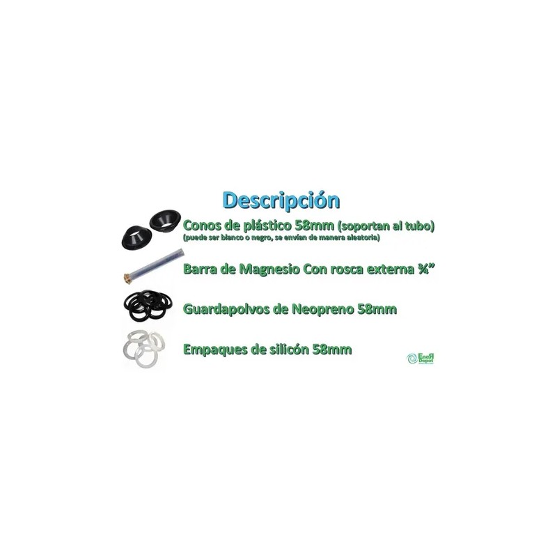 Kit / Barra Magnesio, Empaques Y Conos Para Solar De