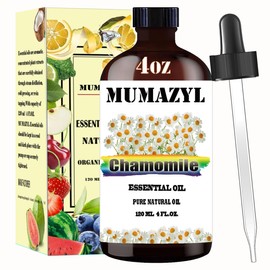 Chamomile Essential Oil, Chamomile Oil 4 Fl Oz 120ML for Diffuser Humidifier Yoga Cleaning DIY Candle Soap Making Chamomile Essential Oils