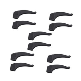 Operitacx 5Paare Rutschfeste Silikon Ohrpolster für Brillen Bequeme Unterlagen für Sicheren Halt Beim Sport Schwarz Einsetzbar für Sonnenbrillen und Lesebrillen