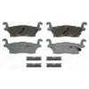 WAGNER Balatas OEX Traseras Compatible con HUMMER H3 de 2006