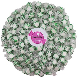 Smarty Stop Original Individually Wrapped Starlight Mint Hard Candy (1 Pound, Green Spearmint Starlights)