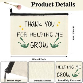 LAOTIDui Thank You Gifts for Women,Teacher Appreciation Gifts,Retirement Gifts for Women,Valentines Teacher Gifts,Travel Cosmetic Bag,Teacher Gift Ideas