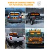 Xprite Amber LED Strobe Flashing Dual Lightbar Aluminum Windshield Dash