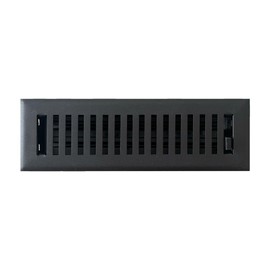 Empire Register Co. 2" x 10" Premium Vent Covers for Home Floor Only, Metal Damper Attached Floor Register, Heavy Duty Steel Walkable Floor Air Vent Covers, Register Cover Vents: Textured Black Finish
