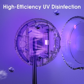 iHave Toothbrush Sanitizer Holder: Auto-Cycle UV Disinfection & Magnetic Wall-Mount for Manual & Electric Brushes | Portable Toothbrush Holders for Home & Apartment, Bathroom Decor & Travel Essential