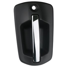 Osompar Exterior Door Handle Front Left Driver Side for 2018-2024 Freightliner Cascadia Truck 126 Black Textured Chrome Handle