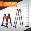 Telescoping Ladder 14.5 FT A Frame, Extension Multi-Purpose with Balance