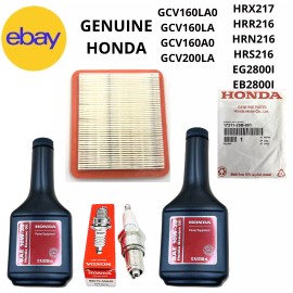 Honda GENUINE HONDA HRX217 GCV200 TUNE UP KIT LAWNMOWER AIR 17211-Z8B-901 Filter 2Oil