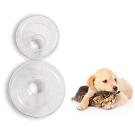 QMARK Inhaler Spacer with 2 Masks for Pets Cat and Small Dog Inhaler Spacer for MDI,with Round Shape Silicone Mask, Feline Aerosol Chamber with Breathing Indicator (Universal, 2 Replacement Masks)