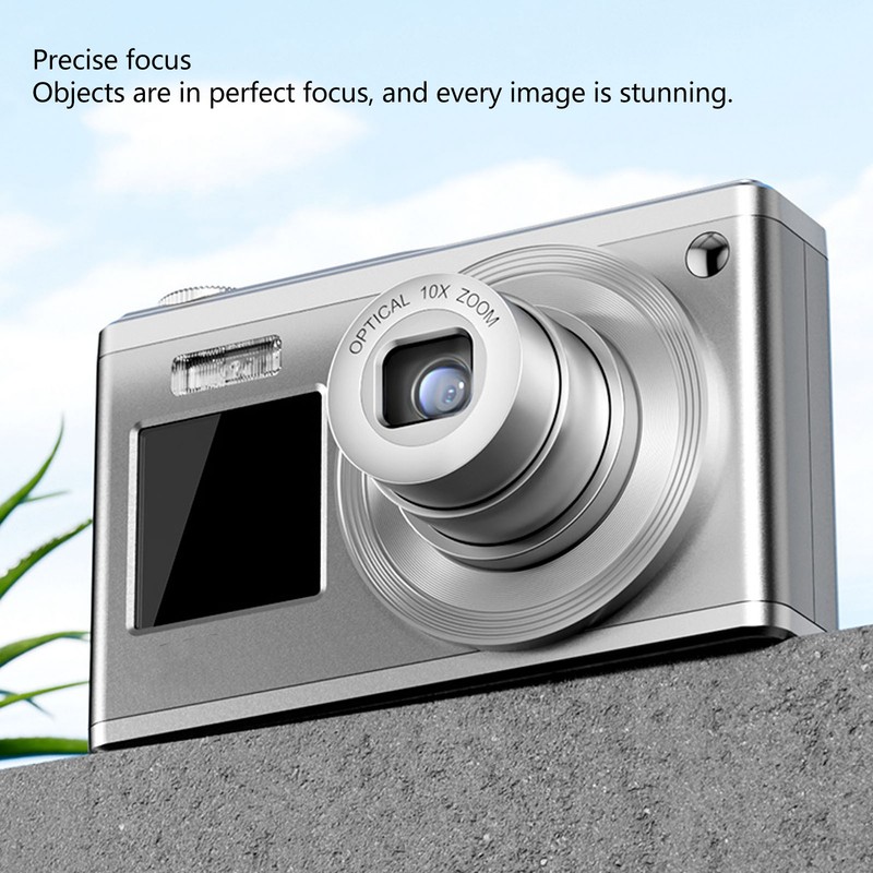 4K Digital Camera Dual HD IPS Screen 10x Optical Zoom