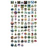 100 Pack Tree Stickers, Graphic Decal for Laptop, Phone, Car,