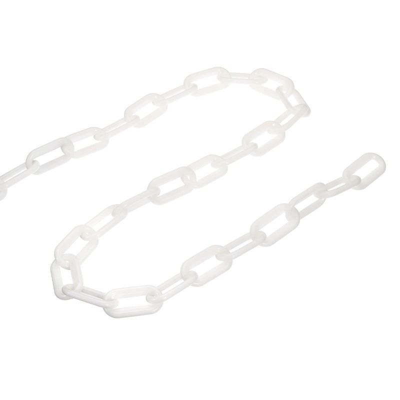 PATIKIL 0.3" Diameter 23Ft Length Plastic Chain Barrier, Safety Link