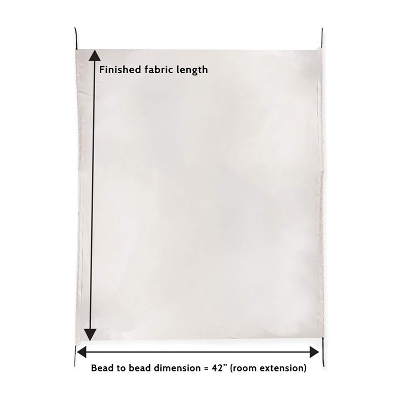 Carefree RV Universal Slideout Replacement Fabric 127"-Black